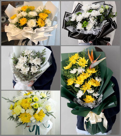 贵州遵义湄潭县洗马乡白事花束代送